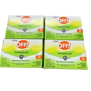 Johnson & Johnson Off Biotanical Towlettes Box Of 10 X 4 Mosquito Repellent